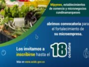 Convocatoria en Cundinamarca busca fortalecer microempresas locales
