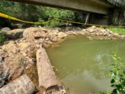 Particulares taponaron con piedras una quebrada para uso privado en San Juan de Rioseco, Cundinamarca