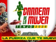 Mujeres de Tenjo se preparan para cruzar la meta en la Carrera de la Mujer