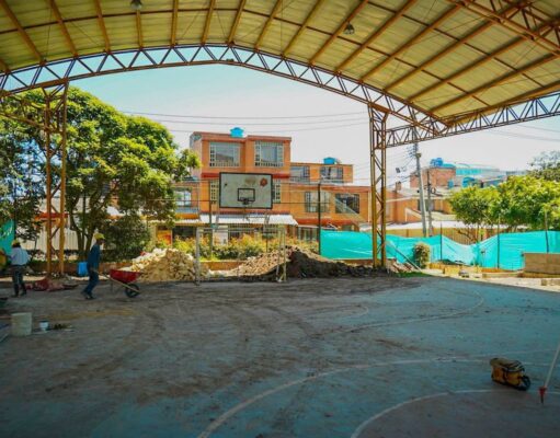 Avanza en un 40% la optimización del Polideportivo del barrio Alcaparros en Madrid