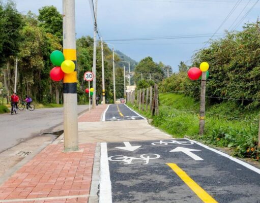 Reabren ciclorruta que conecta el casco urbano con el Centro Cultural en Tenjo