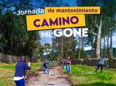 Convocan limpieza y mantenimiento del Camino del Gone en Tocancipá