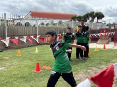 Jóvenes deportistas fortalecieron la tradición del tejo en Funza