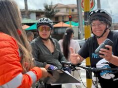 Más de 300 ciclistas participaron en actividades de seguridad vial y prevención