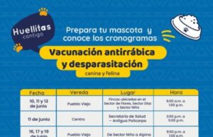 Sopó programa vacunación y desparasitación de mascotas