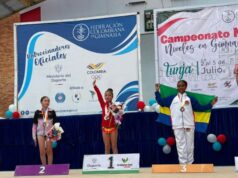 Gimnastas de Tenjo se lucieron en competencia federada realizada en Tunja