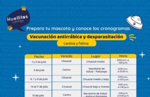 Jornadas de vacunación y desparasitación en Sopó