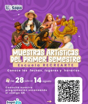 Sopó invita a disfrutar el talento de los estudiantes de RECREARTE