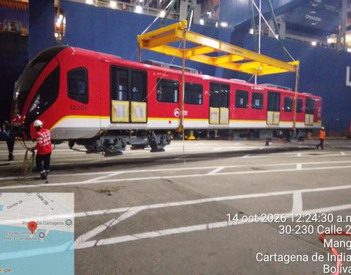Metro de Bogotá suma un nuevo tren y supera el 83 % de avance en su construcción