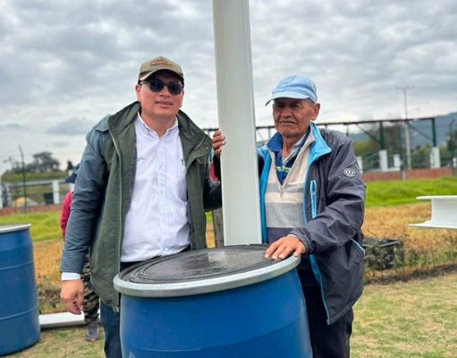 Productores de Tenjo reciben herramientas para enfrentar la escasez de agua